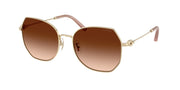 Coach HC7175 Shiny Light Gold Sunglasses