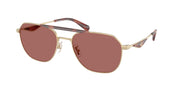 Coach HC7178 Satin Light Gold/Caramel Sunglasses