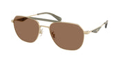 Coach HC7178 Satin Light Gold/Olive Green Sunglasses