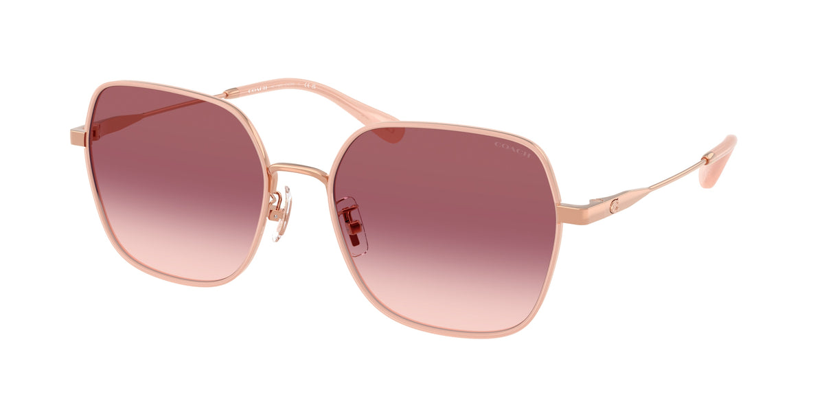Coach HC7180D Shiny Rose Gold/Milky Rose Sunglasses