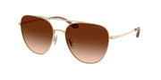 Coach HC7182 Shiny Light Gold Sunglasses