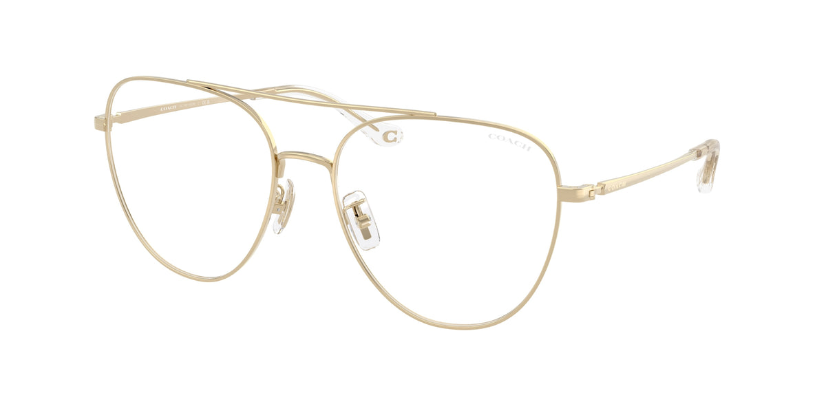 Coach HC7182 Shiny Light Gold Sunglasses