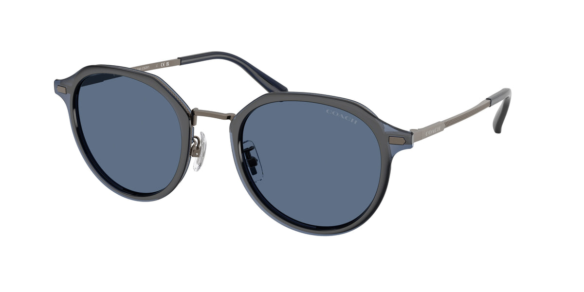 Coach HC7183 Satin Gunmetal Sunglasses