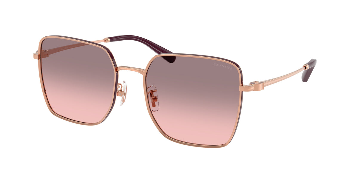 Coach HC7184D Rose Gold/Bordeaux Sunglasses
