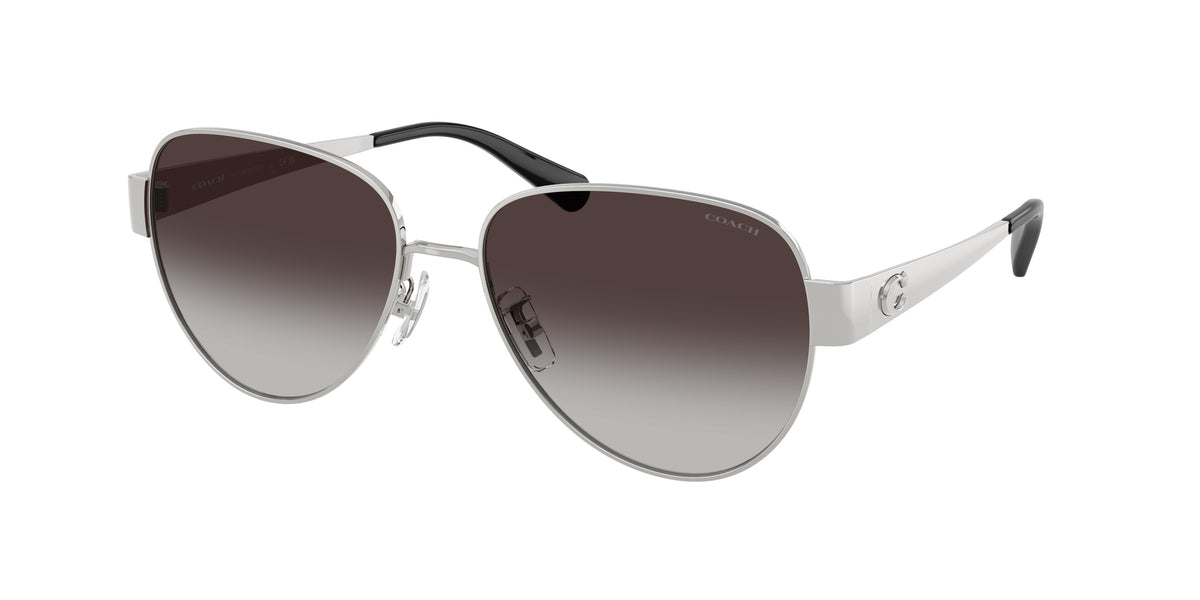 Coach HC7186 Shiny Silver Sunglasses