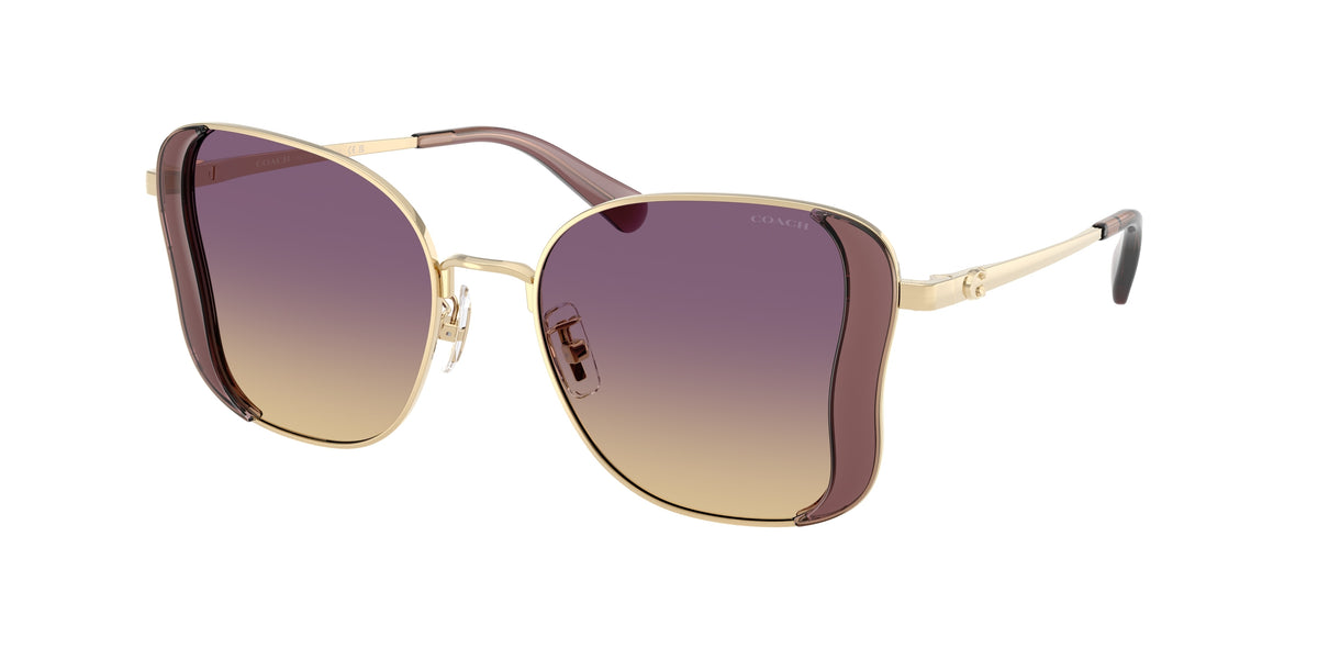 Coach HC7188 Iris/Light Gold Sunglasses