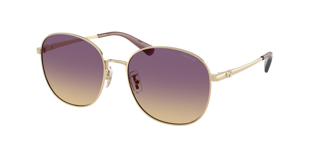 Coach HC7189 Shiny Light Gold Sunglasses