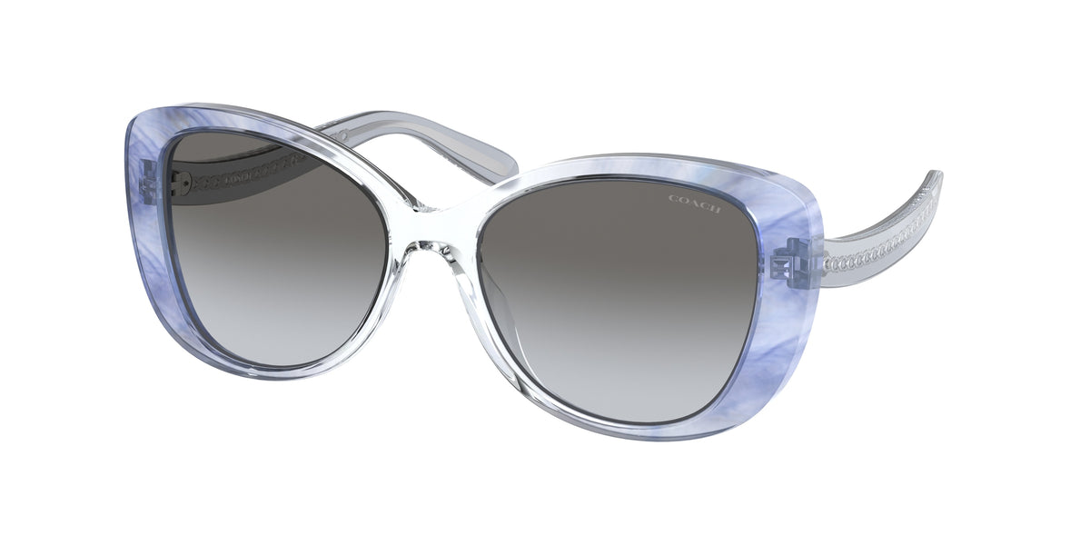 Coach HC8322 Transparent Blue Ombre Sunglasses