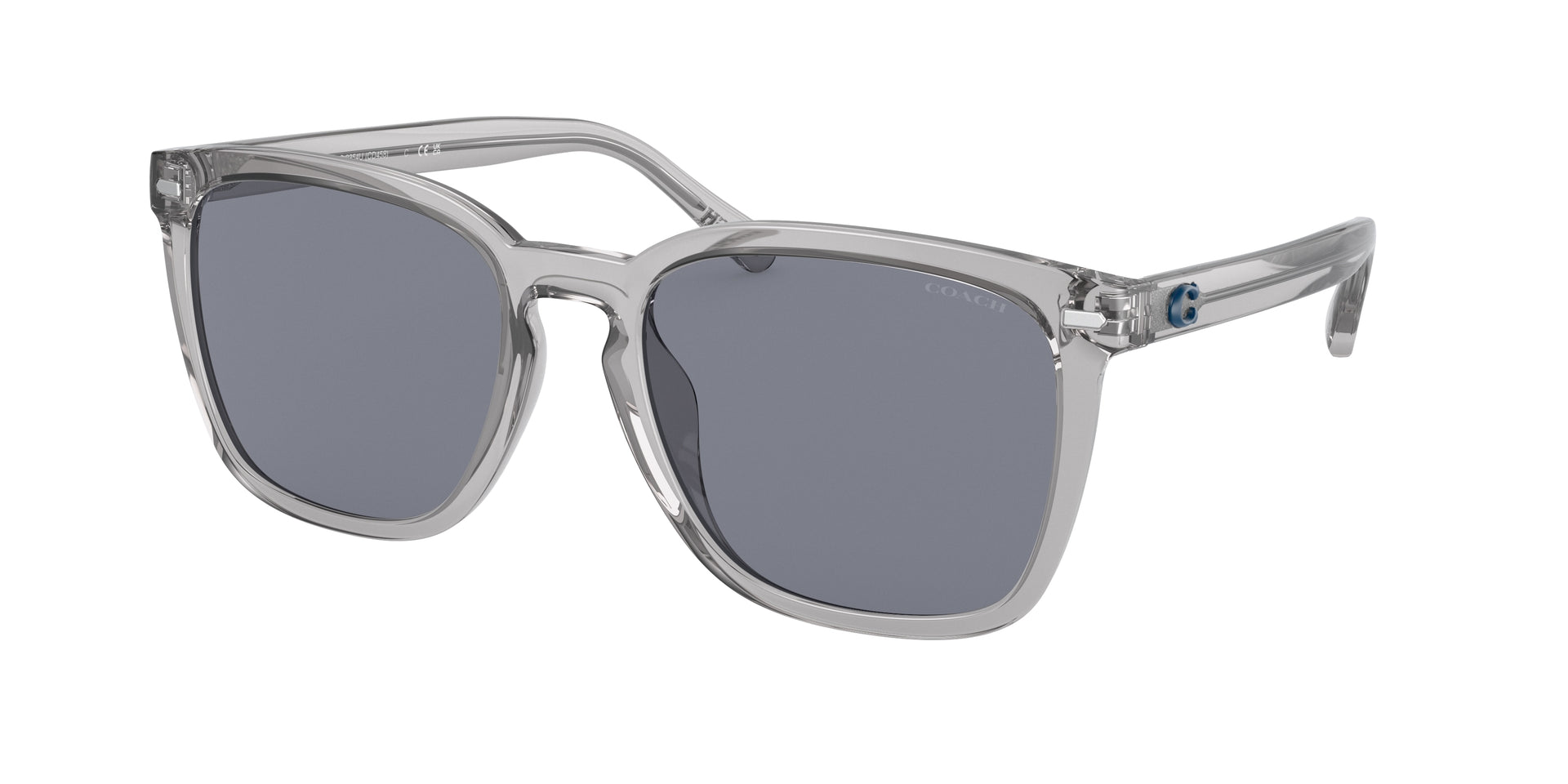 Coach HC8354U Transparent Grey Sunglasses