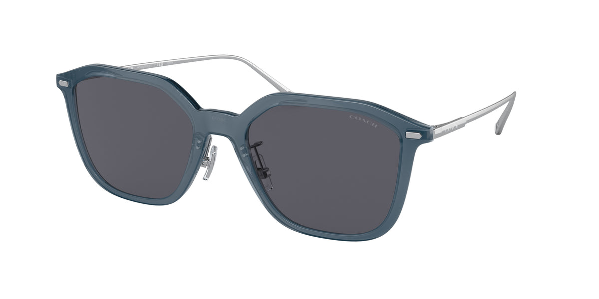 Coach HC8355 Transparent Dark Blue Sunglasses