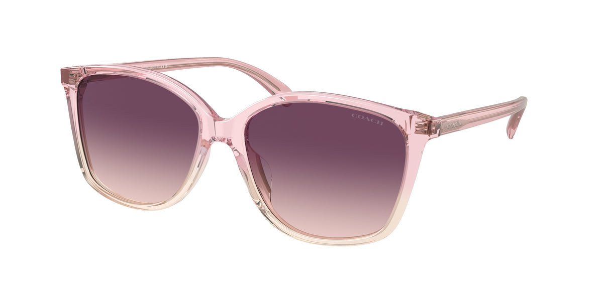 Coach HC8361U Transparent Pink Gradient Sunglasses