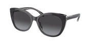 Coach HC8365U Black/Transparent Grey Sunglasses