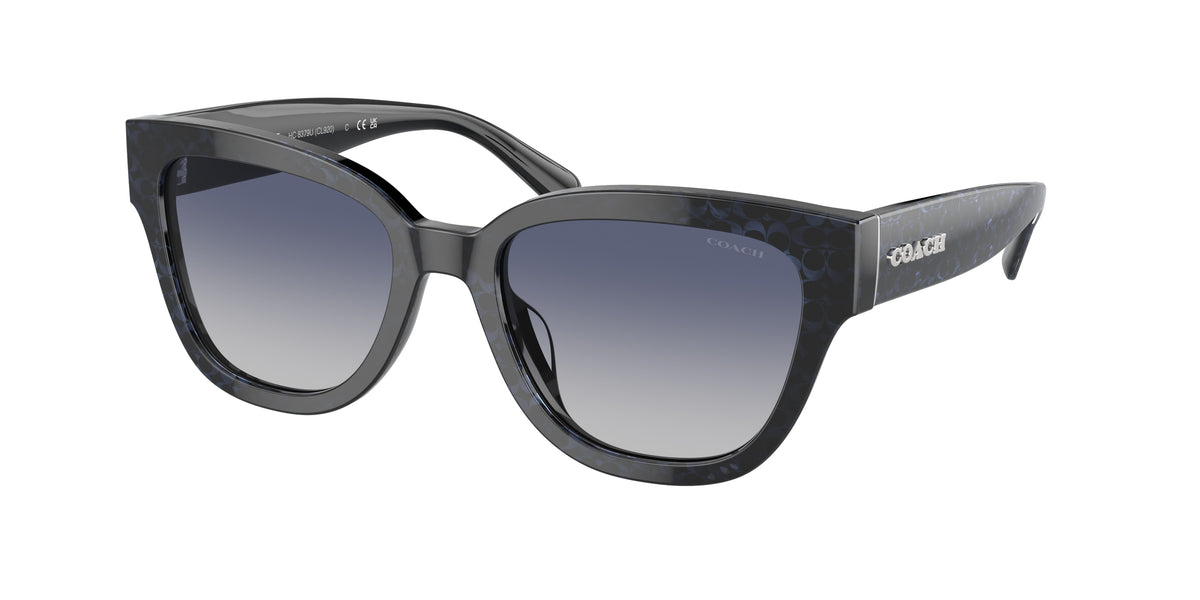 Coach HC8379U Sapphire Pearl Signature C Sunglasses