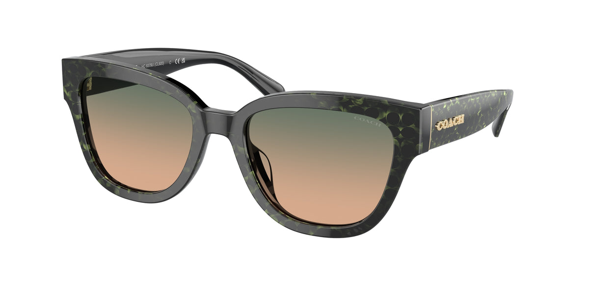 Coach HC8379U Emerald Pearl Signature C Sunglasses