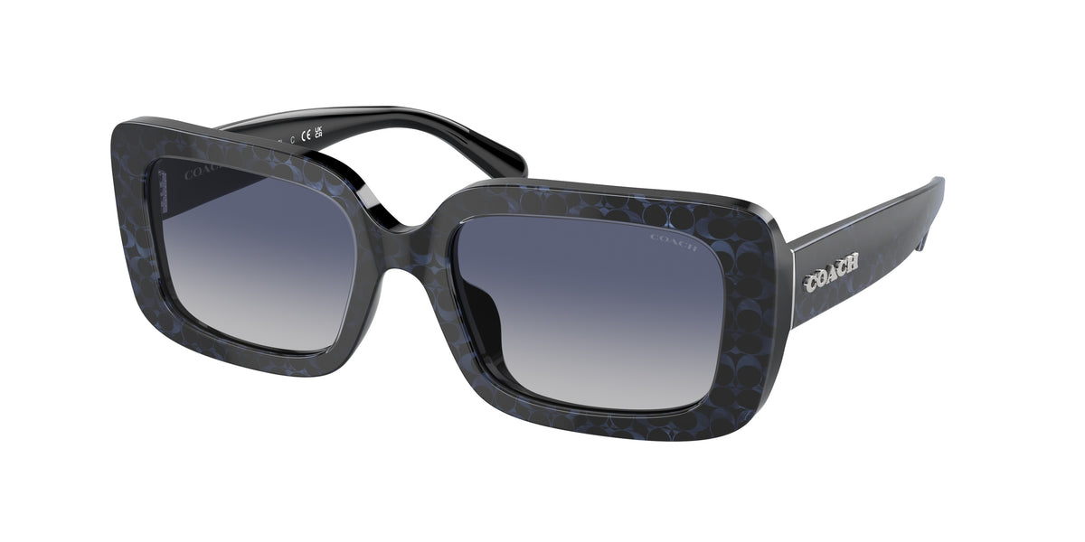 Coach HC8380U Sapphire Pearl Signature C Sunglasses