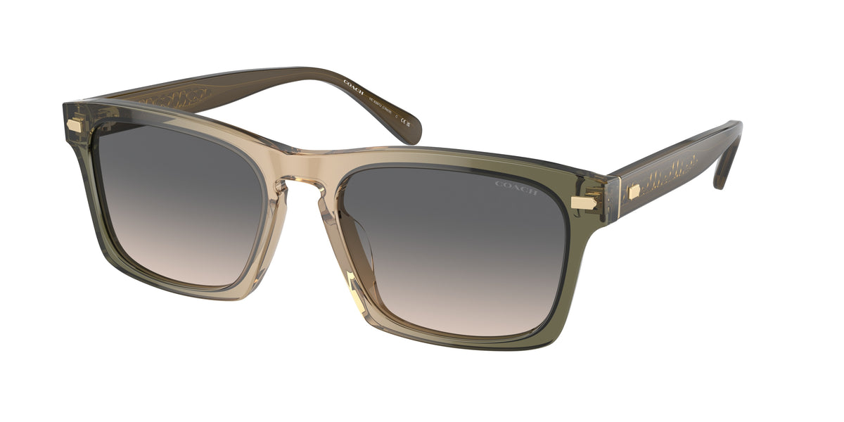 Coach HC8397U Olive Tan Gradient Sunglasses