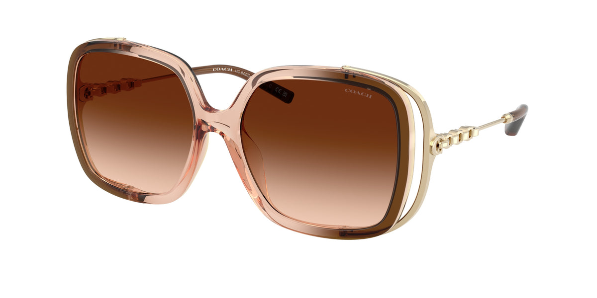 Coach HC8423U Brown Gradient Sunglasses