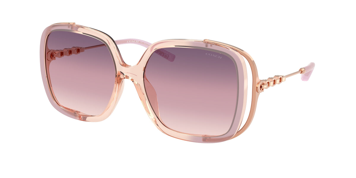 Coach HC8423U Lilac/Peach Gradient Sunglasses