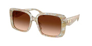 Coach HC8424F Pearlized Brown Watercolor Sunglasses