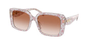 Coach HC8424U Transparent Pink Floral Print Sunglasses