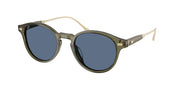 Coach HC8428U Transparent Olive Sunglasses