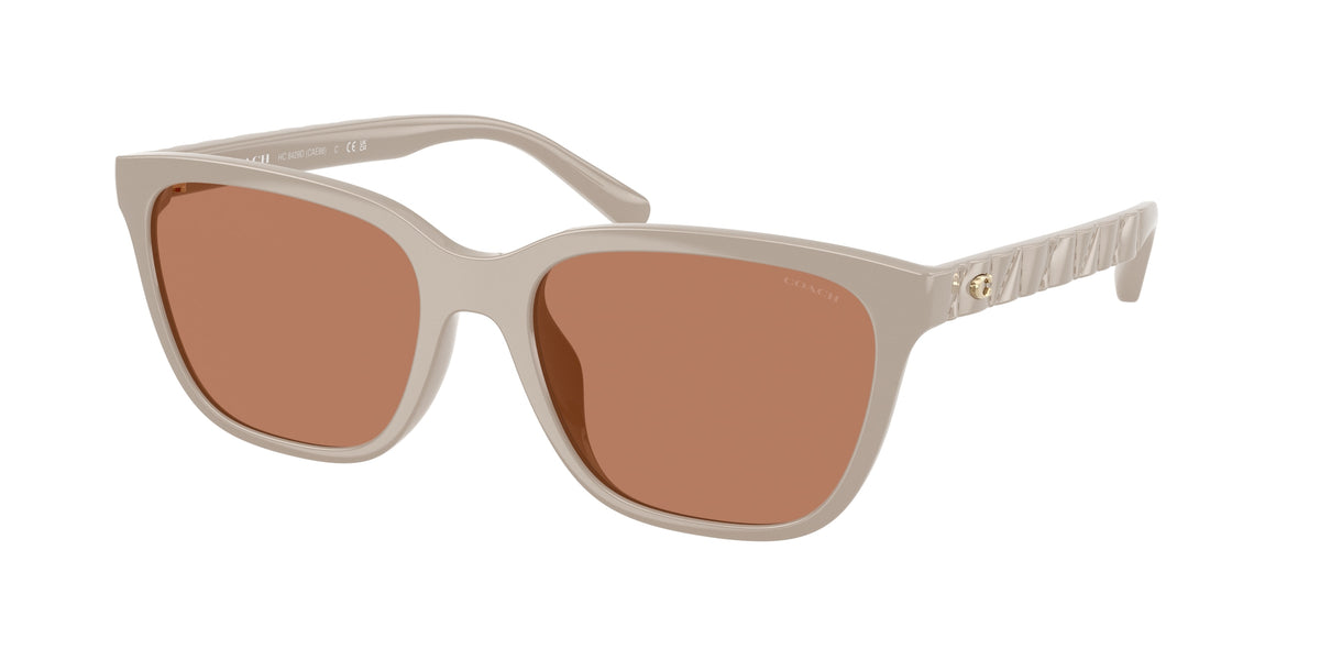 Coach HC8429D Khaki Solid Sunglasses