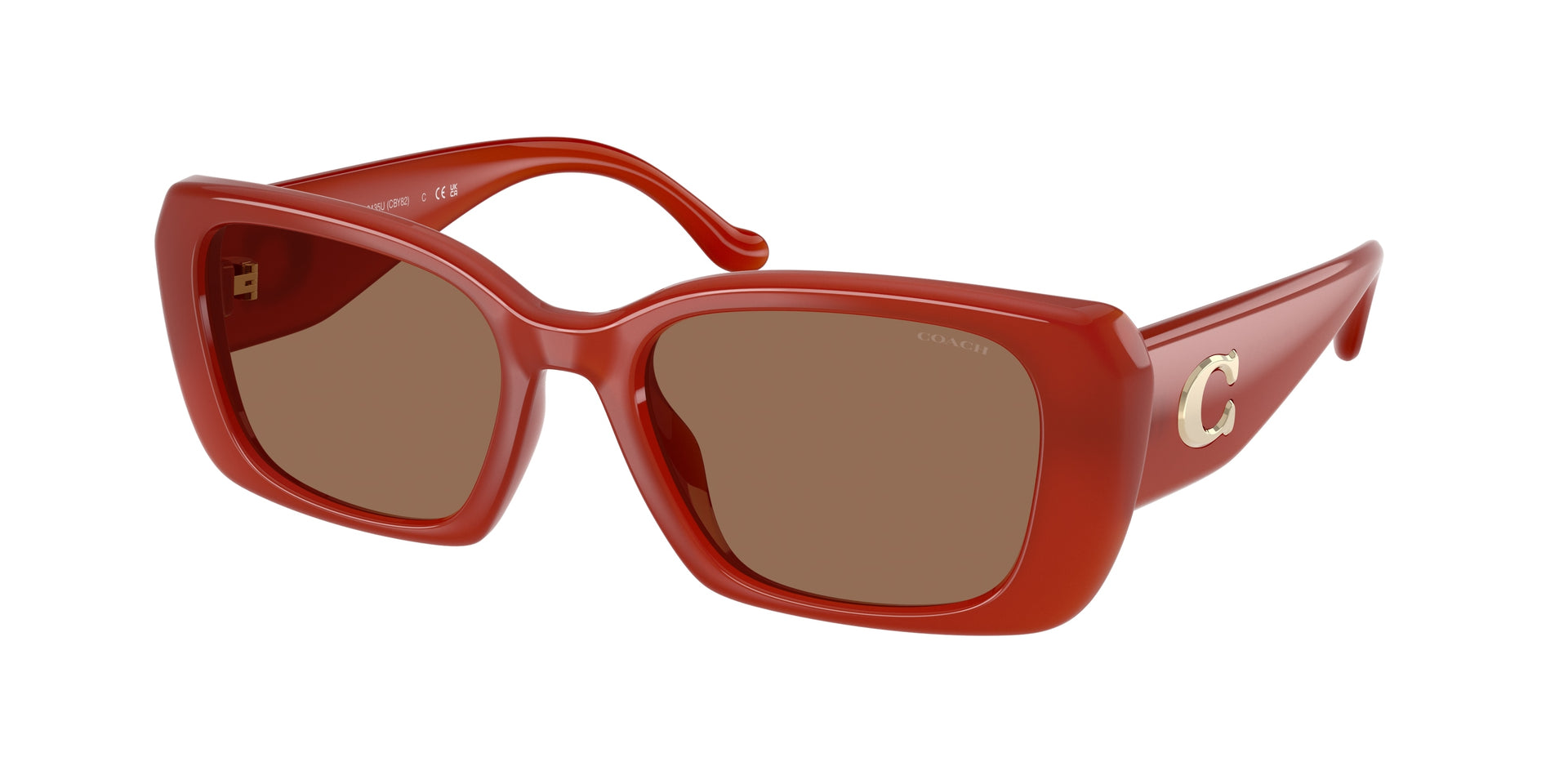 Coach HC8435U Milky Burnt Orange Sunglasses