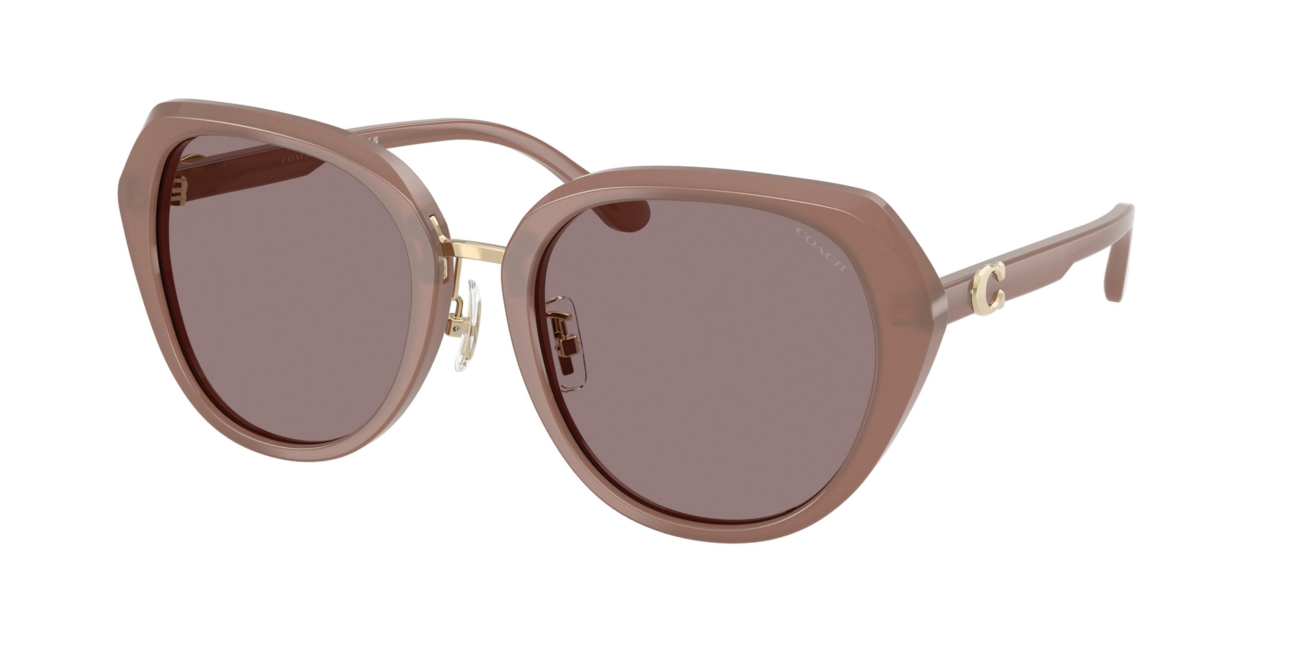 Coach HC8436 Milky Putty Sunglasses