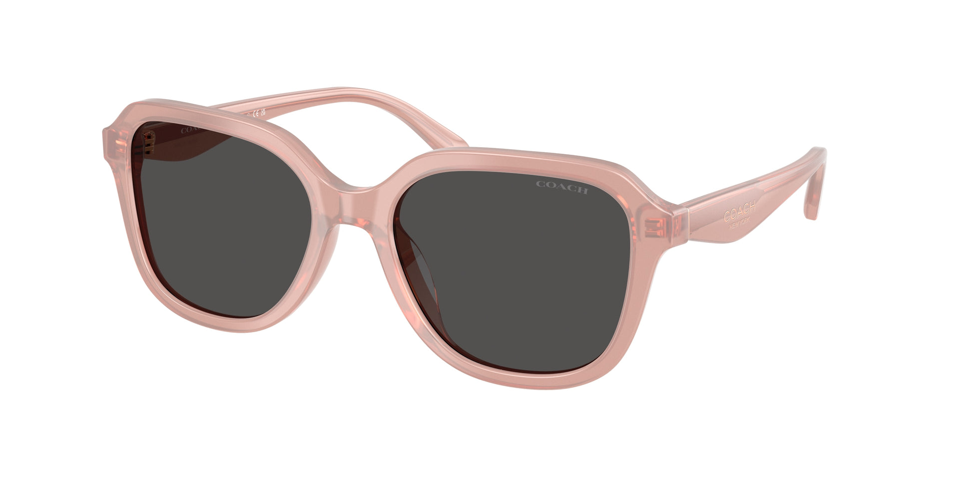 Coach HC8437F Milky Dark Pink Sunglasses