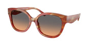 Coach HC8438U Striated Chestnut Sunglasses