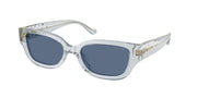 Coach HC8439U Transparent Light Blue Sunglasses