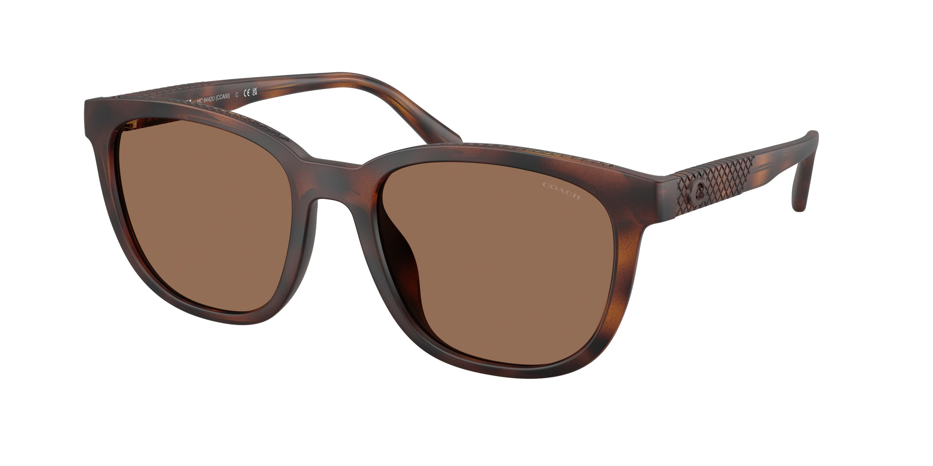 Coach HC8442U Matte Dark Tortoise Sunglasses