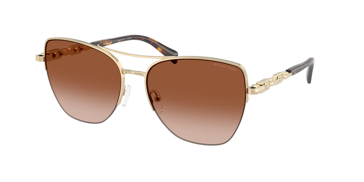 Michael Kors MK1163 Light Gold Shiny Sunglasses