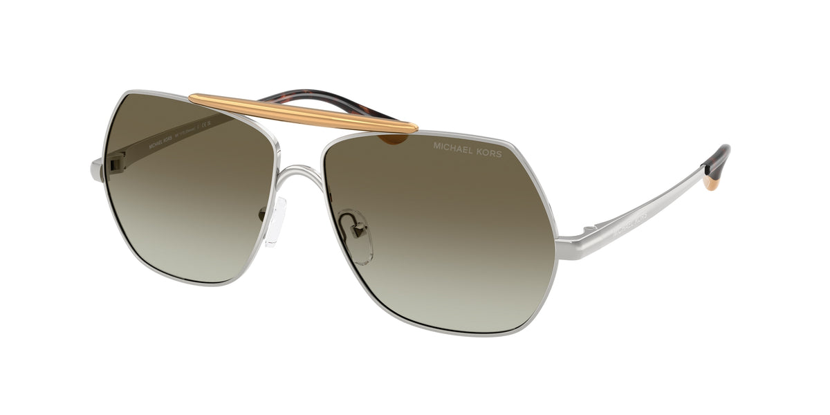 Michael Kors MK1173 Shiny Silver Sunglasses