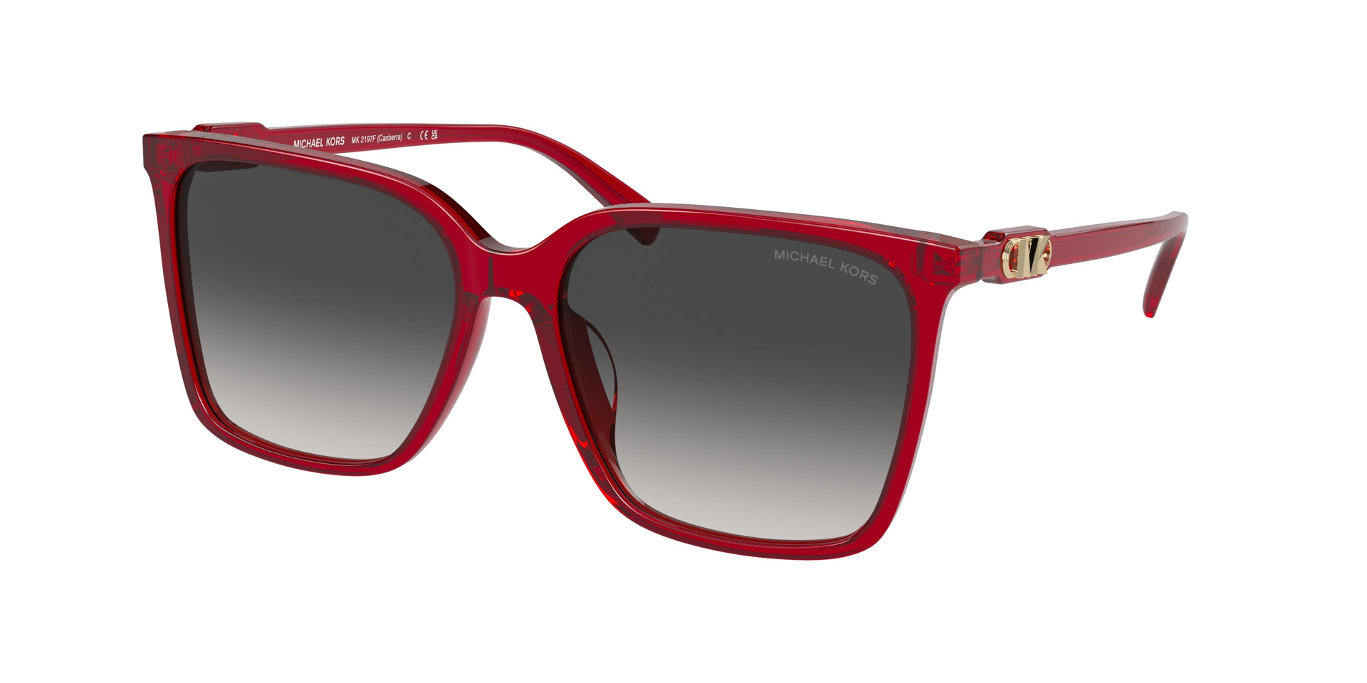 Michael Kors MK2197F Red Transparent Sunglasses