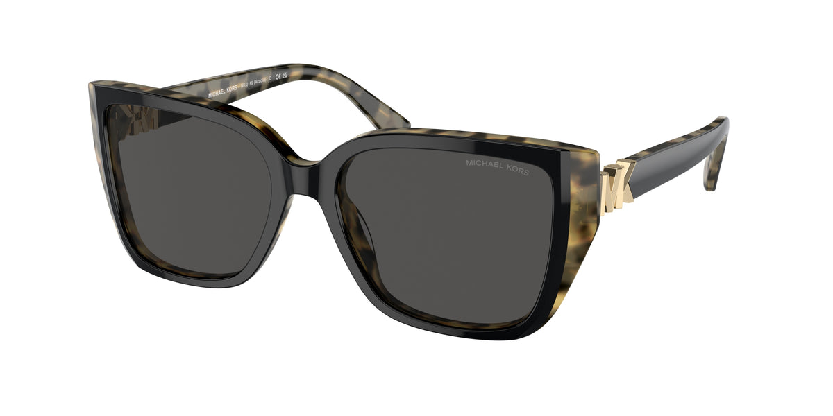 Michael Kors MK2199 Bi-layer Black/Amber Tortoise Sunglasses
