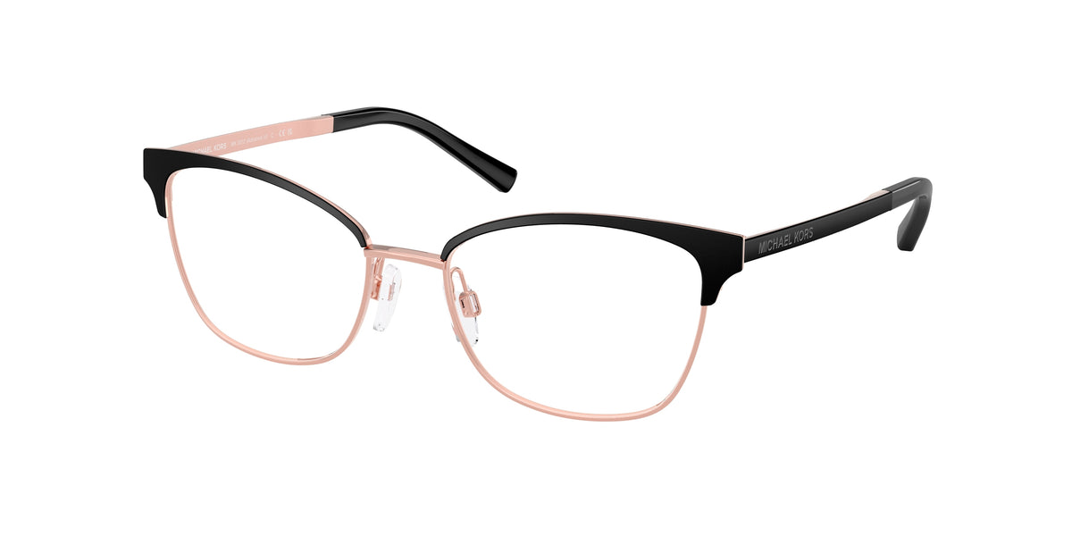 Michael Kors MK3012 Matte Black/Rose Gold Eyeglasses