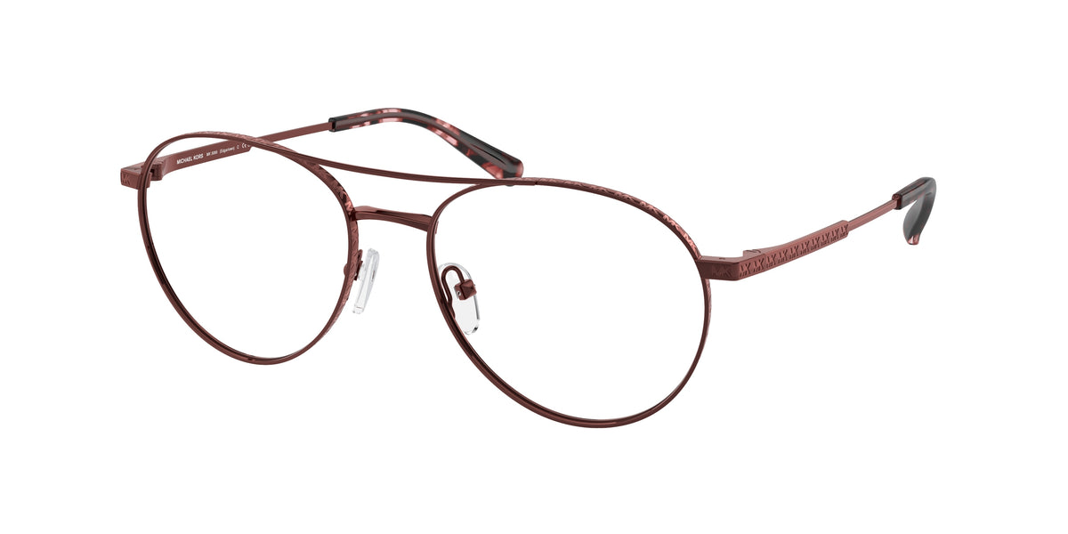 Michael Kors MK3069 Transparent Cordovan Metal Eyeglasses