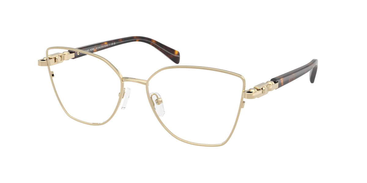 Michael Kors MK3090 Light Gold Shiny Eyeglasses