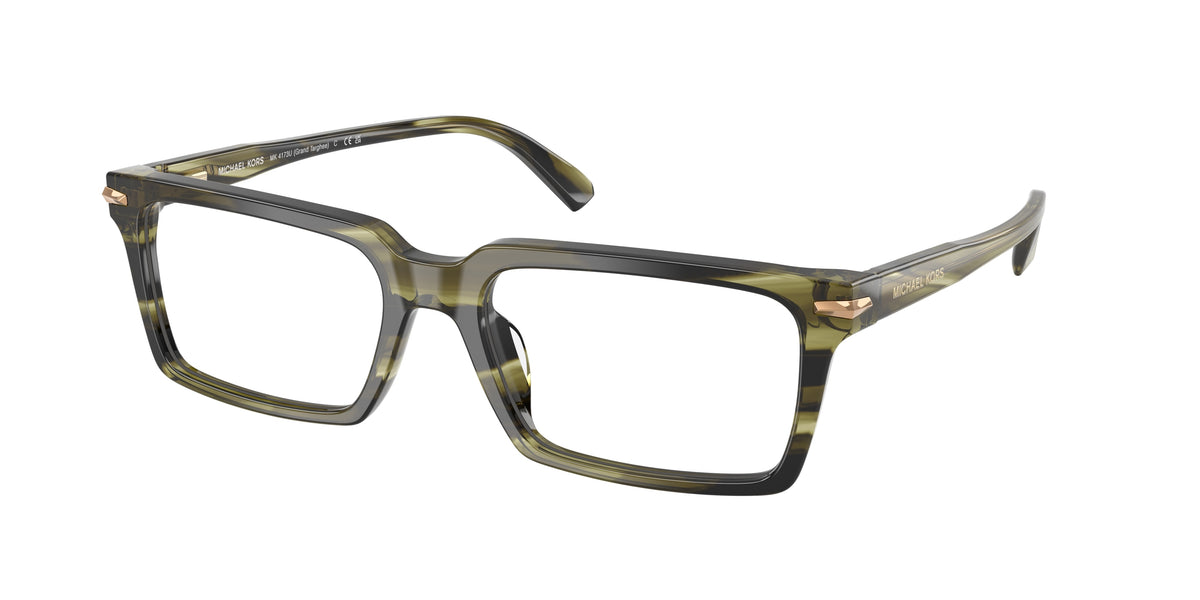 Michael Kors MK4173U Olive Horn Eyeglasses