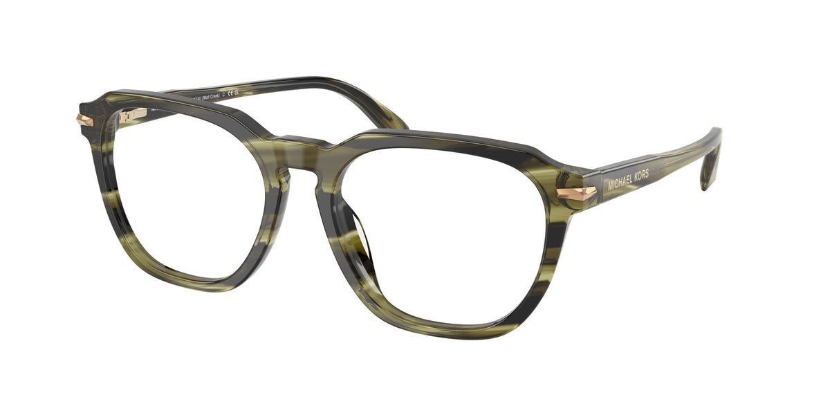 Michael Kors MK4174U Olive Horn Eyeglasses