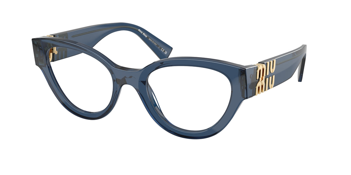 Miu Miu MU 01VV Blue Transparent Eyeglasses
