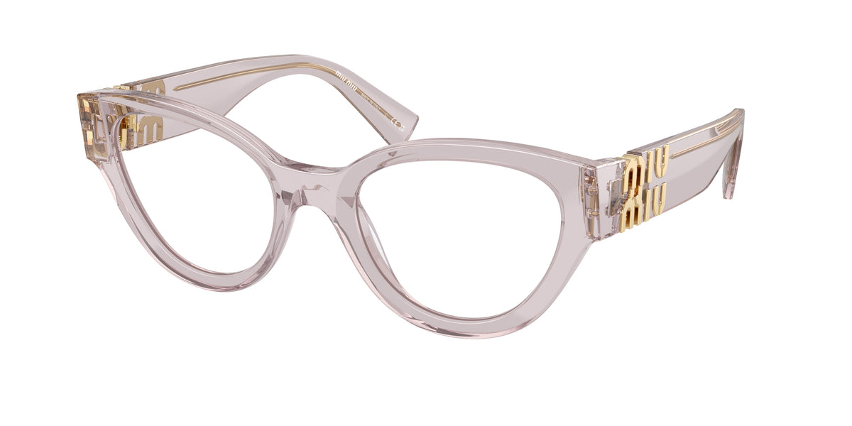 Miu Miu MU 01VV Transparent Mauve Eyeglasses