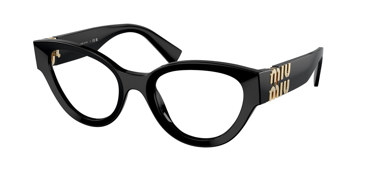 Miu Miu MU 01VV Black Eyeglasses