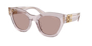 Miu Miu MU 01YSF Mauve Transparent Sunglasses