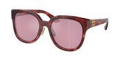 Miu Miu MU 01ZS Striped Garnet Sunglasses
