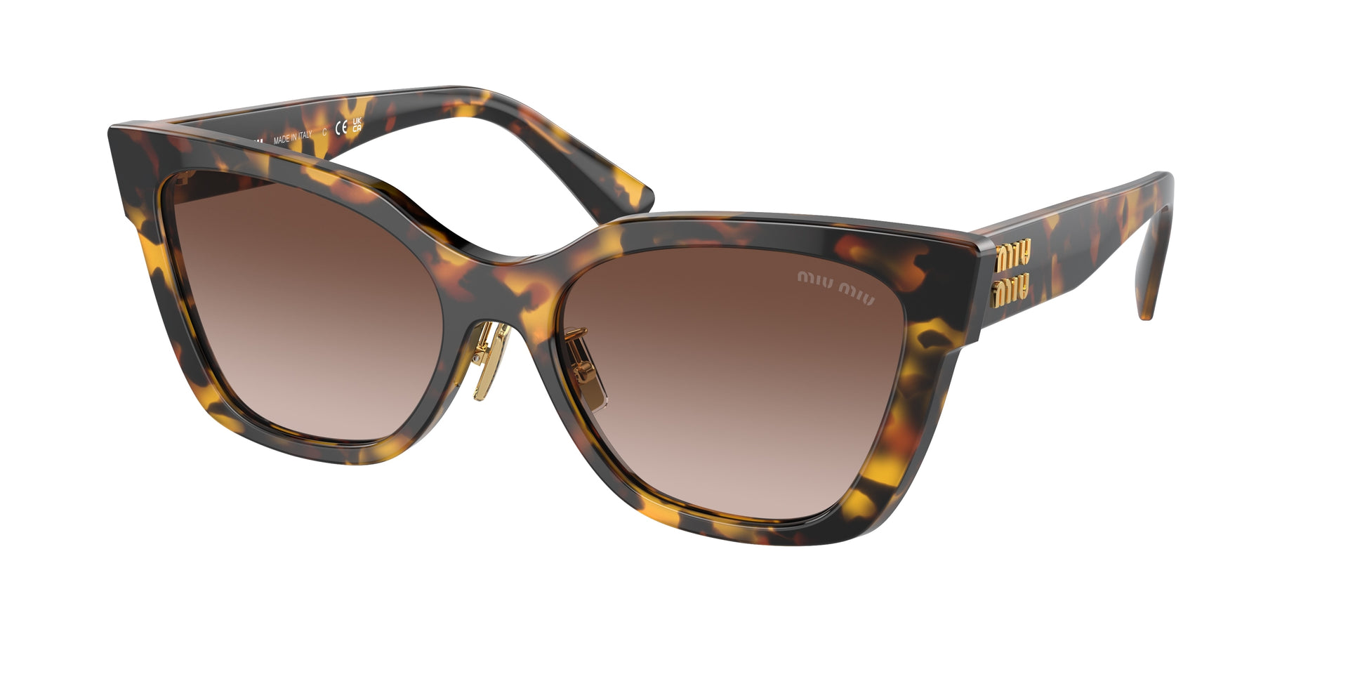 Miu Miu MU 02ZS Honey Havana Sunglasses