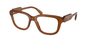Miu Miu MU 02ZVF Opal Brown Eyeglasses