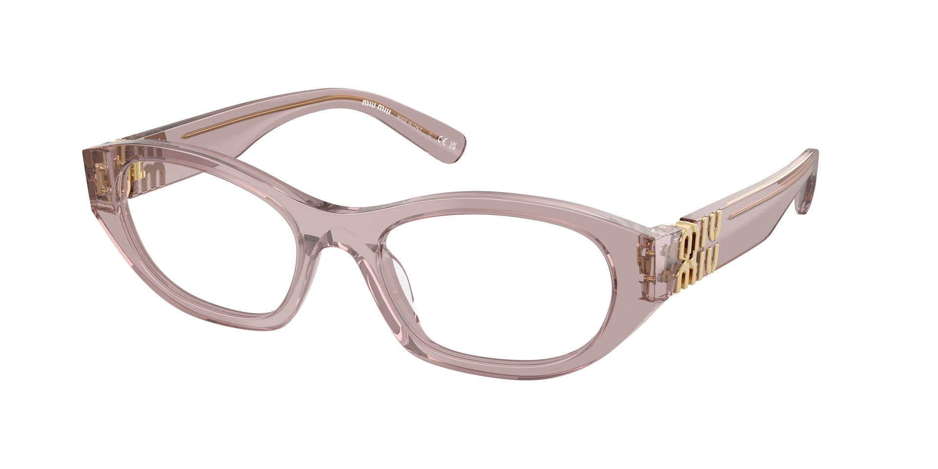 Miu Miu MU 03WVF Mauve Transparent Eyeglasses