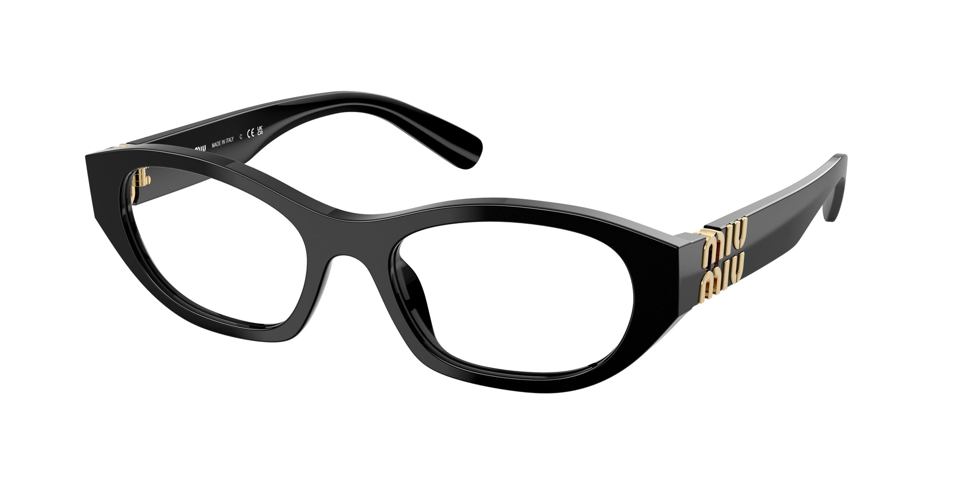 Miu Miu MU 03WVF Black Eyeglasses